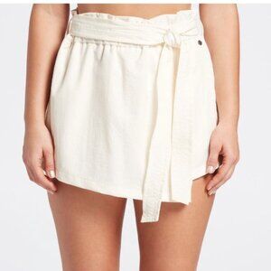 Calia Journey Trapunto Paperbag Skort, Unbleached